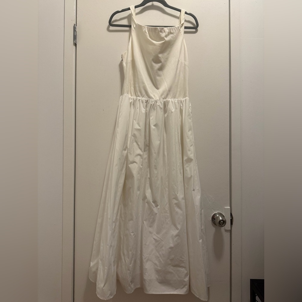 Astr Cream Midi Dress
